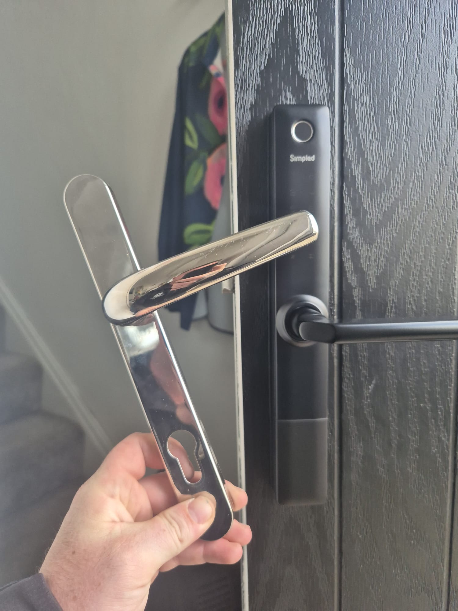Smart lock installation — Dovecot composite door